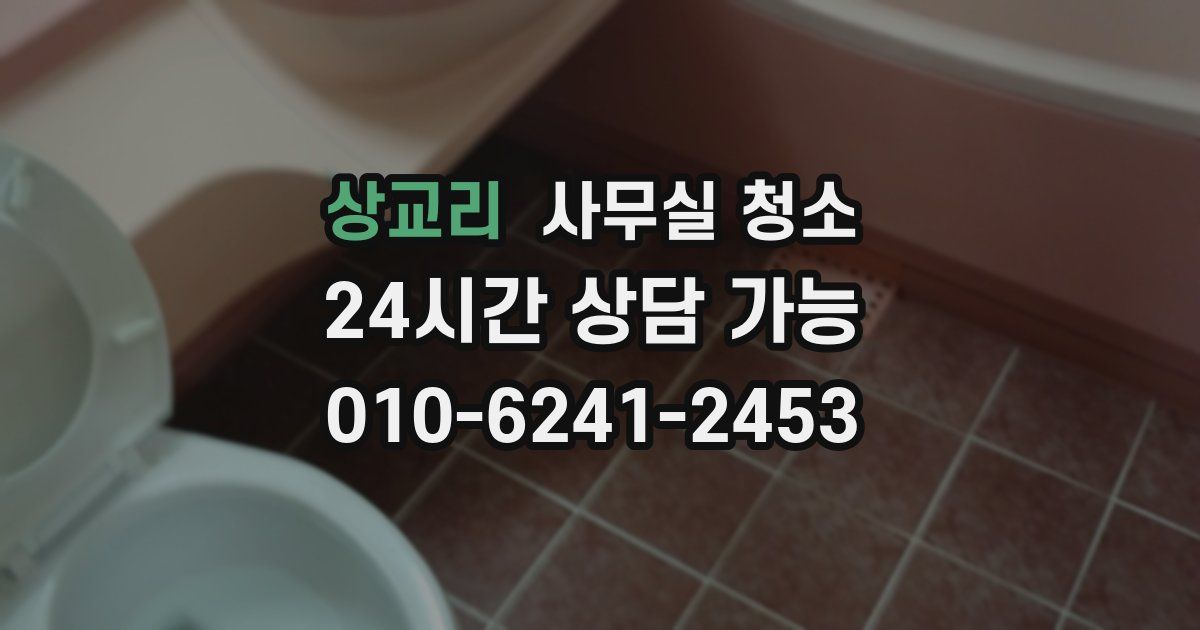 상교리 사무실 청소