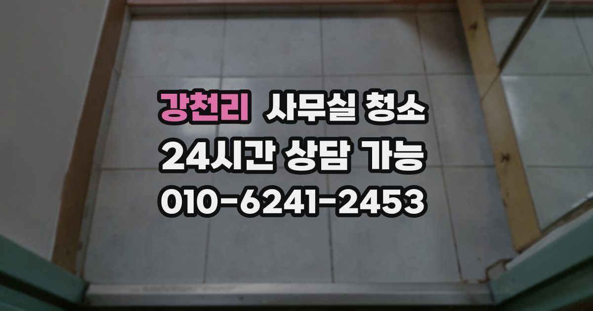 강천리 사무실 청소