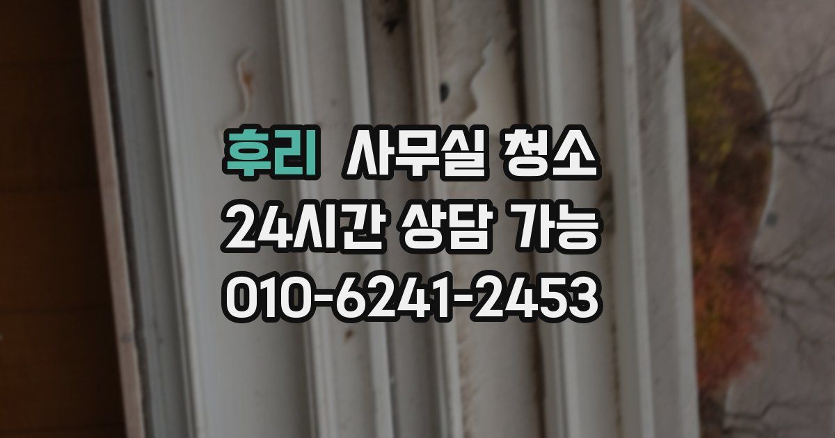 후리 사무실 청소