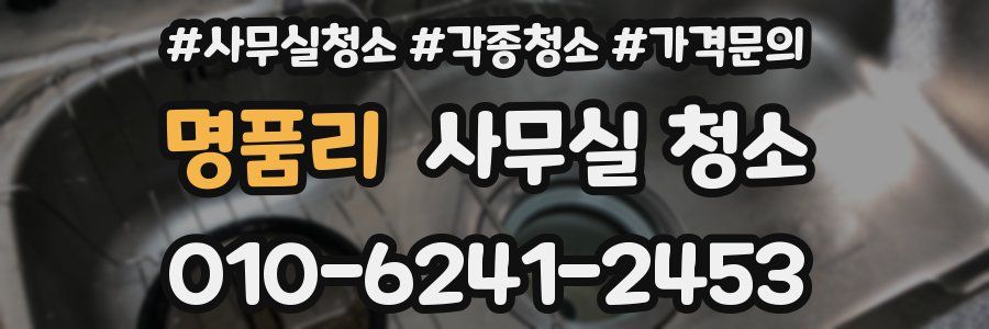 명품리 사무실 청소