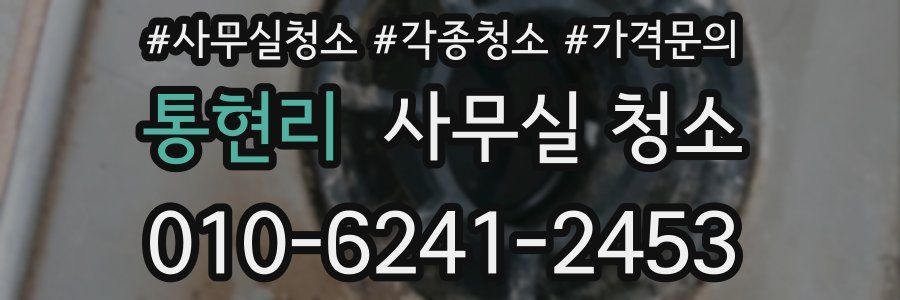 통현리 사무실 청소