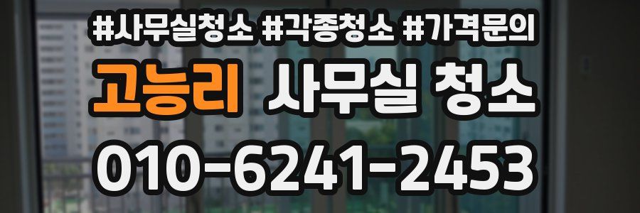 고능리 사무실 청소