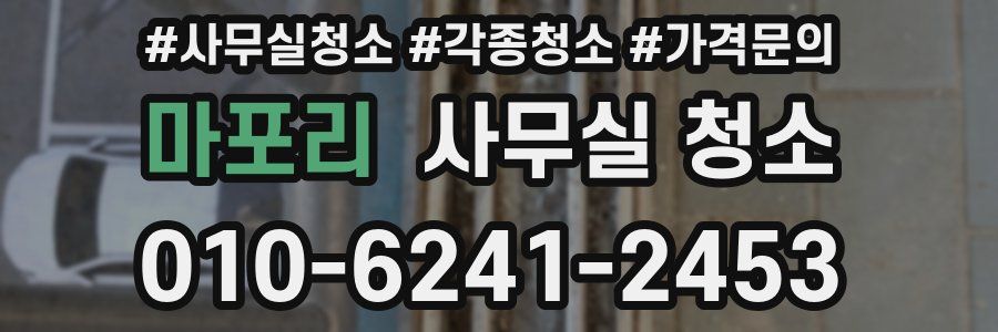 마포리 사무실 청소