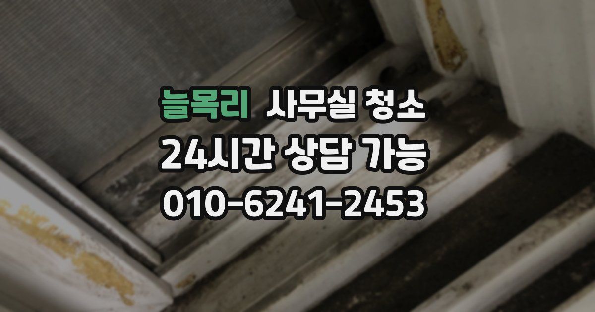 늘목리 사무실 청소