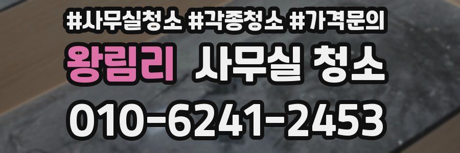 왕림리 사무실 청소