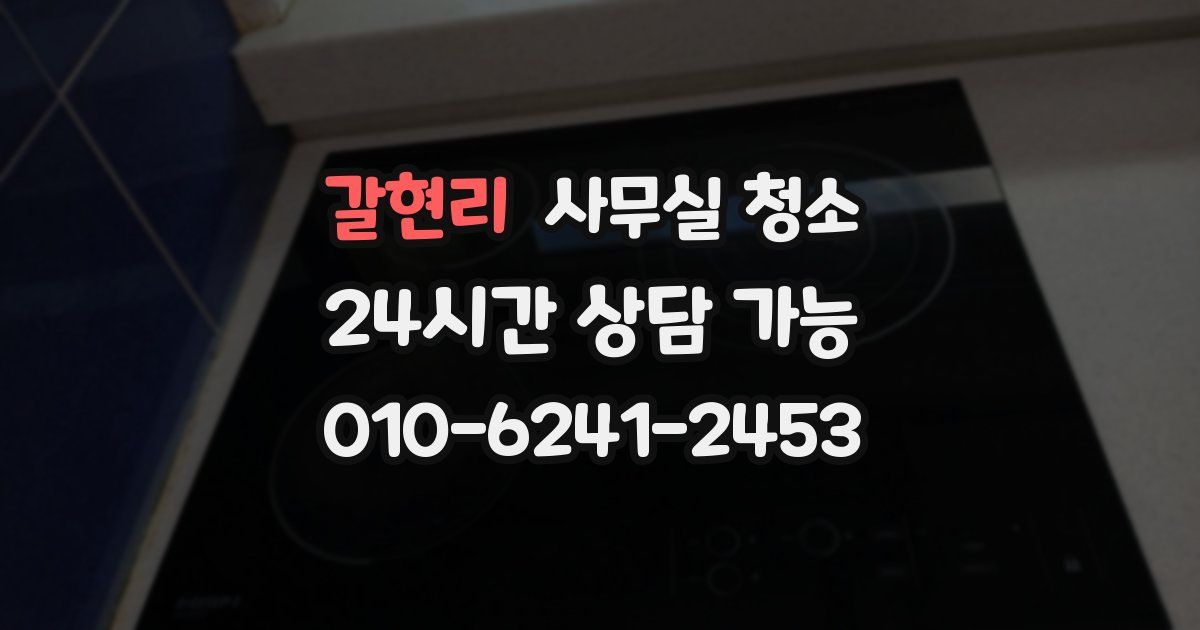 갈현리 사무실 청소