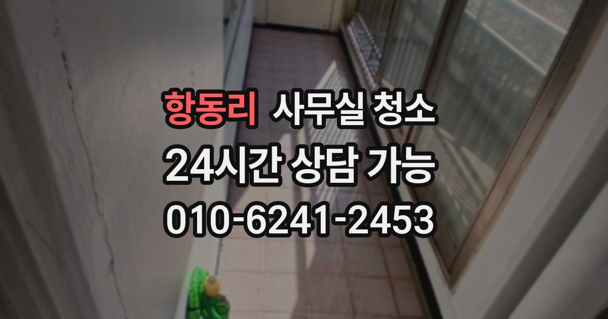 항동리 사무실 청소