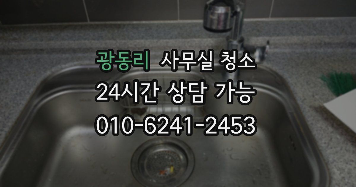 광동리 사무실 청소