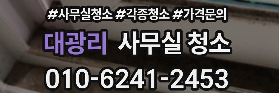 대광리 사무실 청소