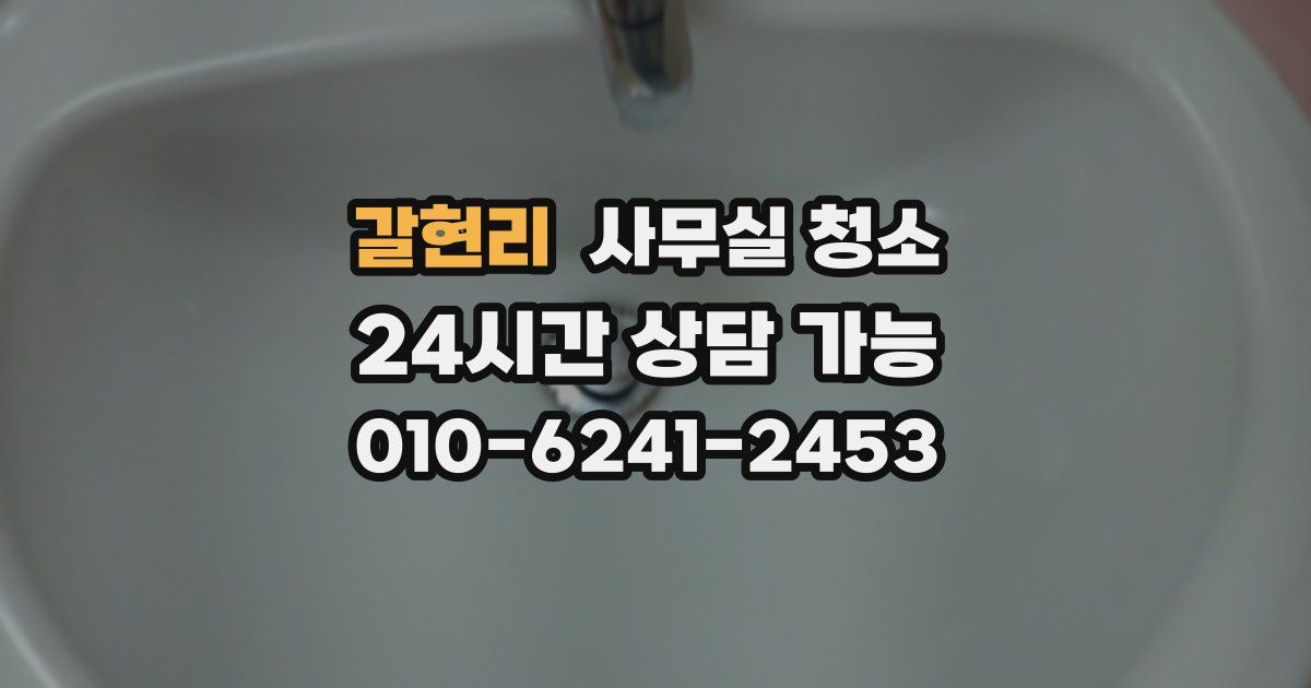 갈현리 사무실 청소