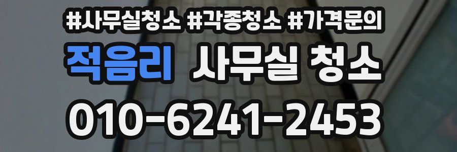 적음리 사무실 청소