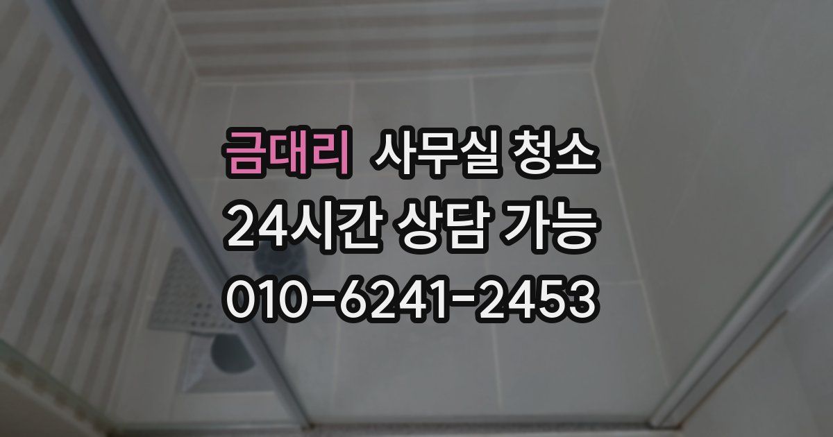 금대리 사무실 청소