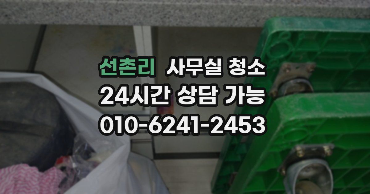 선촌리 사무실 청소