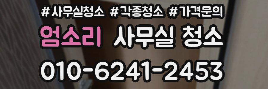 엄소리 사무실 청소