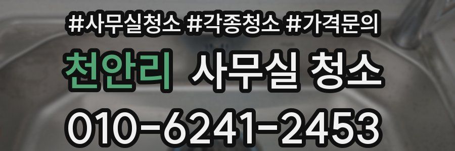 천안리 사무실 청소
