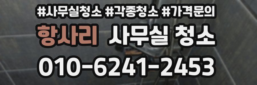 항사리 사무실 청소