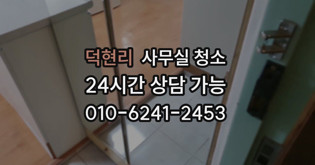 덕현리 사무실 청소