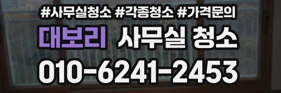 대보리 사무실 청소