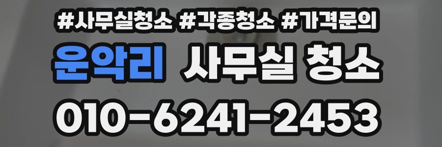운악리 사무실 청소