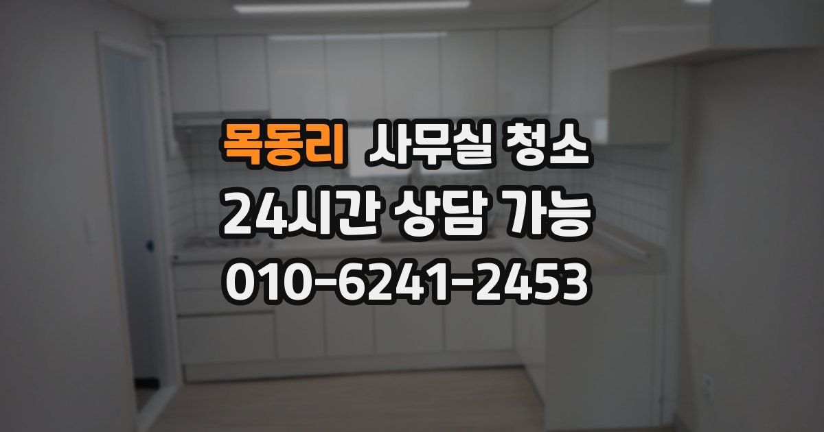 목동리 사무실 청소