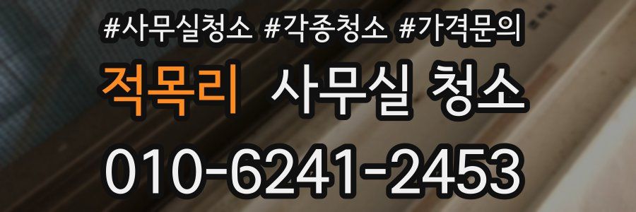 적목리 사무실 청소