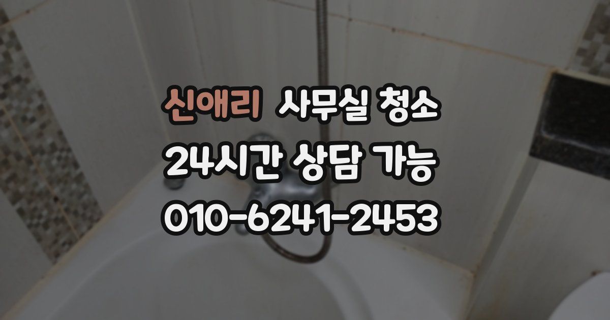 신애리 사무실 청소