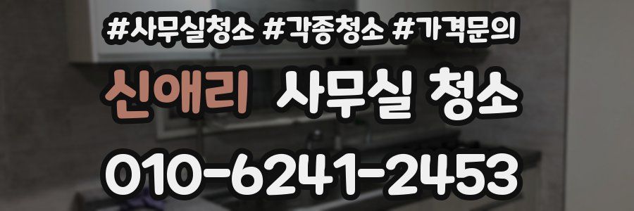 신애리 사무실 청소