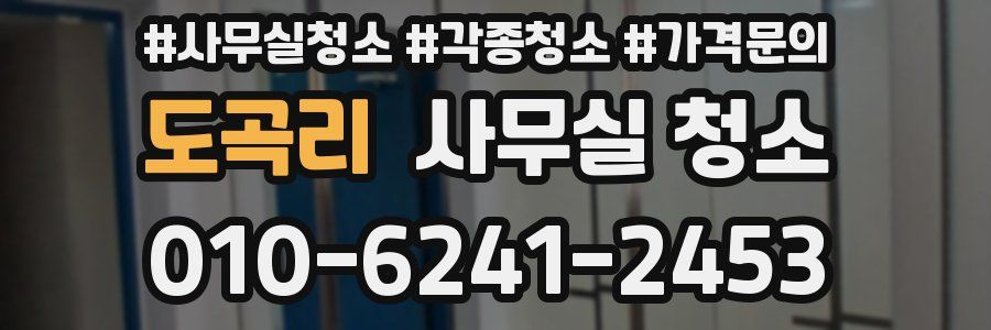 도곡리 사무실 청소