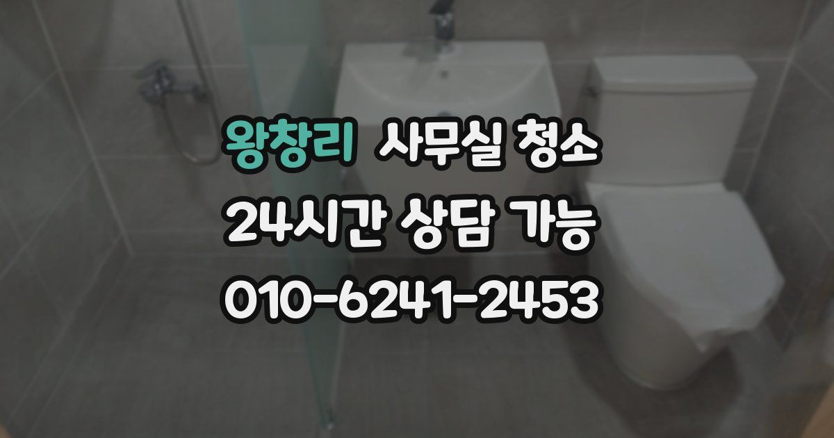 왕창리 사무실 청소