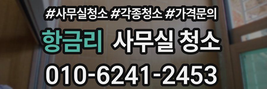 항금리 사무실 청소