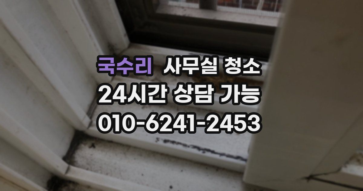국수리 사무실 청소
