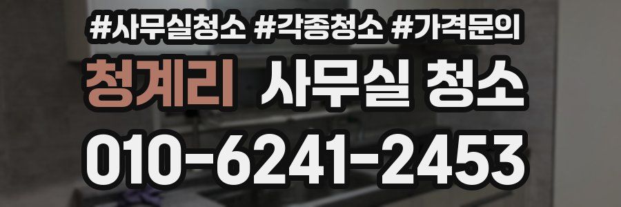 청계리 사무실 청소