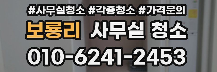 보룡리 사무실 청소