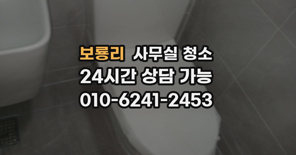 보룡리 사무실 청소