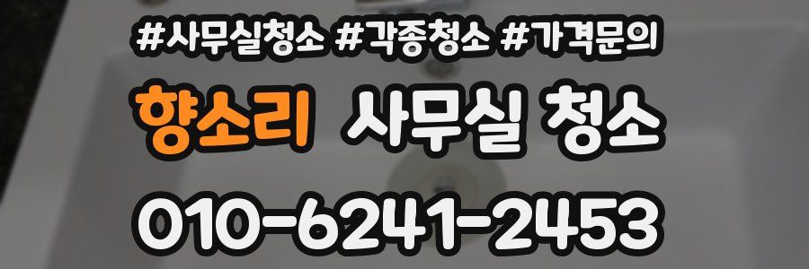 향소리 사무실 청소