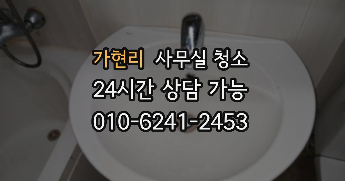 가현리 사무실 청소