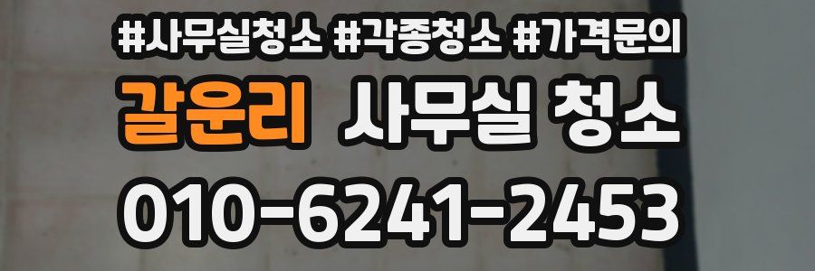 갈운리 사무실 청소