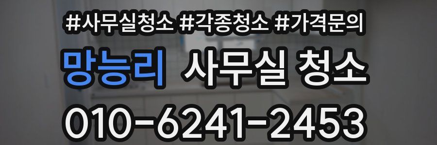 망능리 사무실 청소