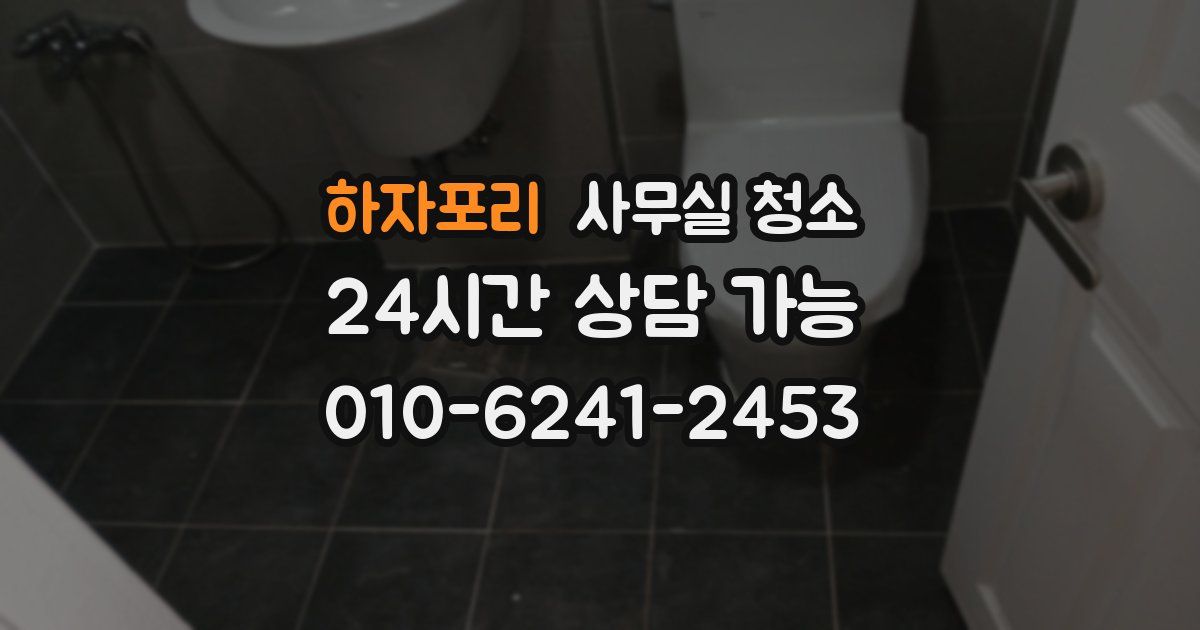 하자포리 사무실 청소