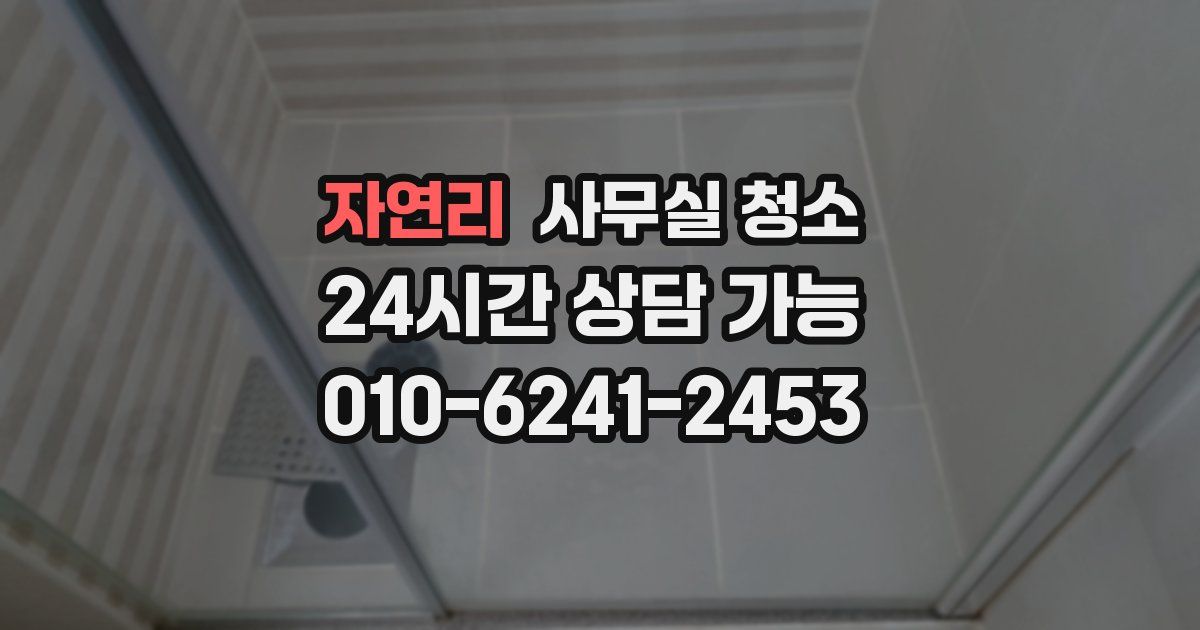 자연리 사무실 청소