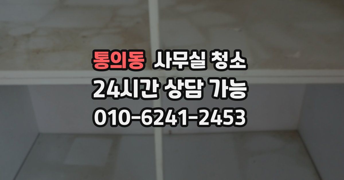 통의동 사무실 청소
