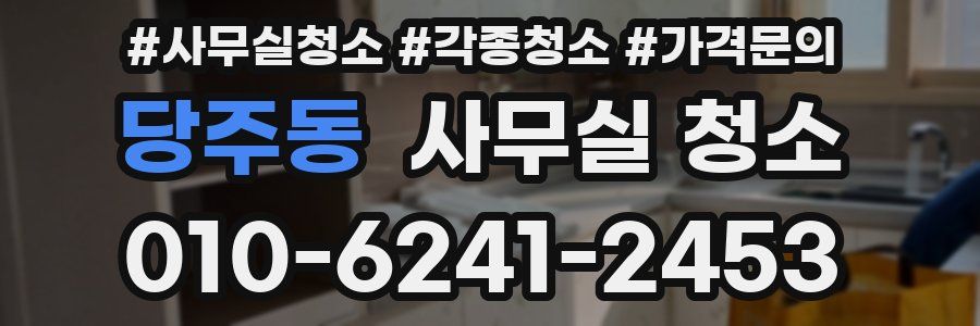당주동 사무실 청소