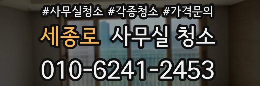 세종로 사무실 청소