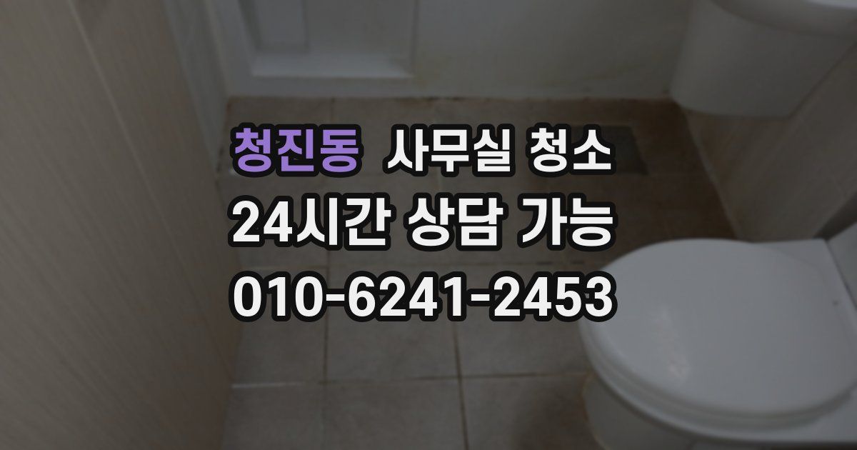 청진동 사무실 청소