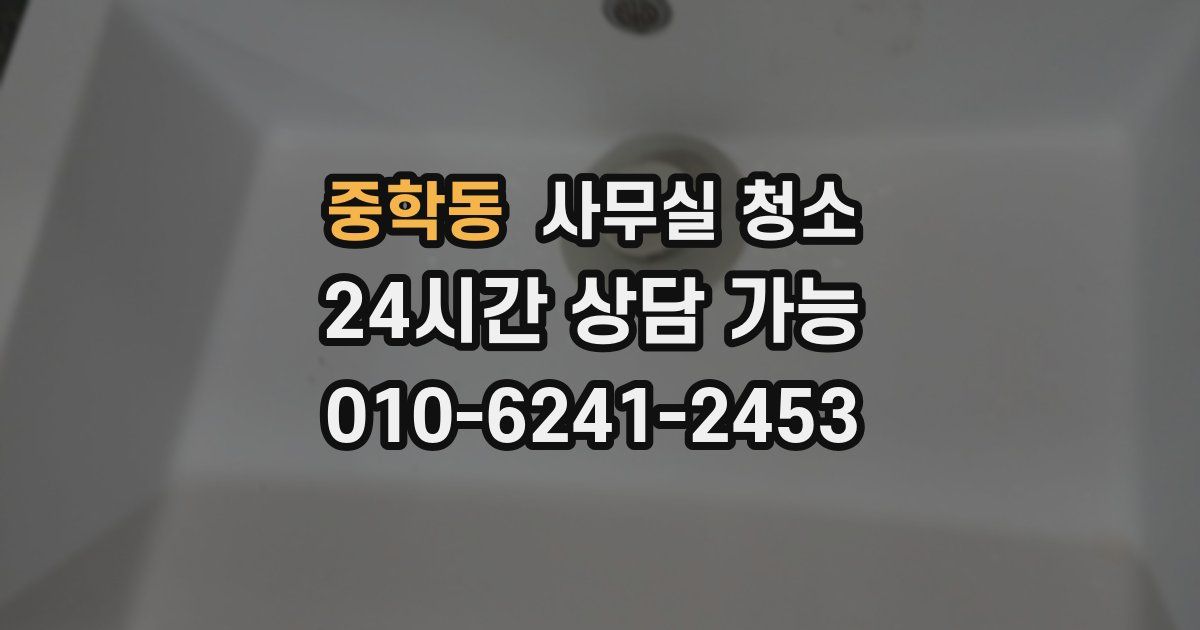 중학동 사무실 청소