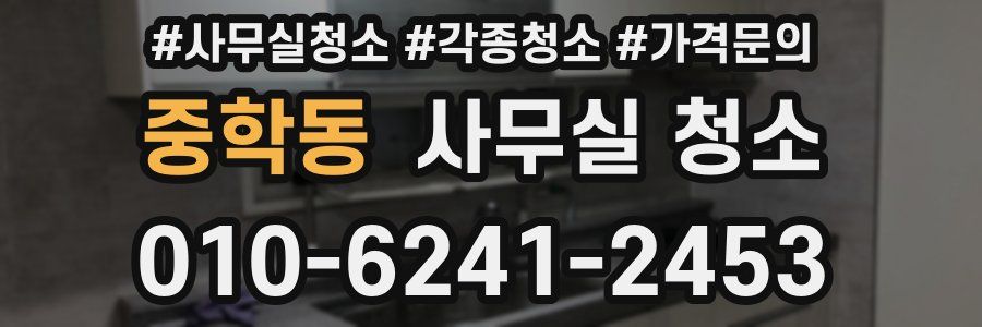 중학동 사무실 청소