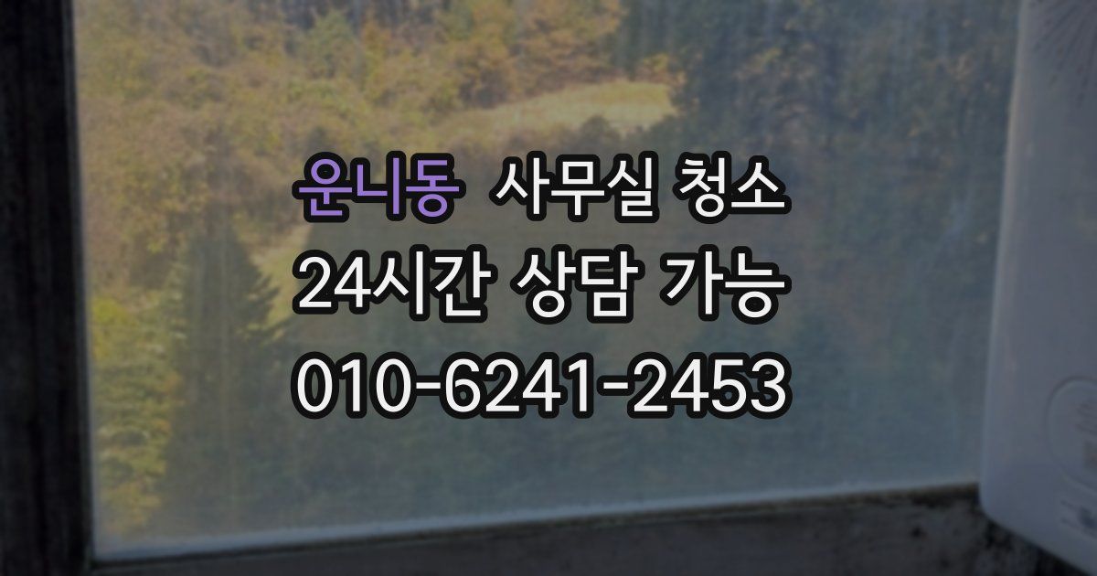 운니동 사무실 청소