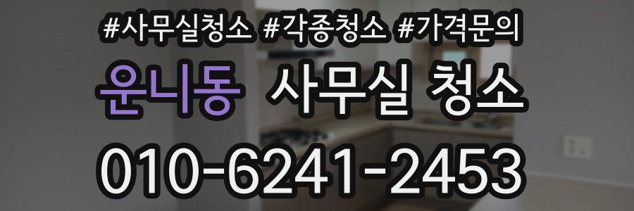운니동 사무실 청소