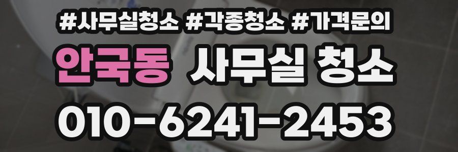 안국동 사무실 청소