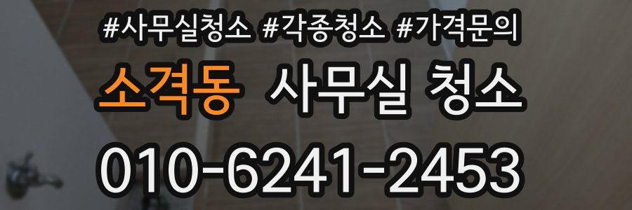 소격동 사무실 청소